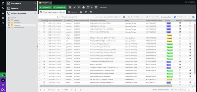Unified product catalog for SPAR Middle Volga Holding